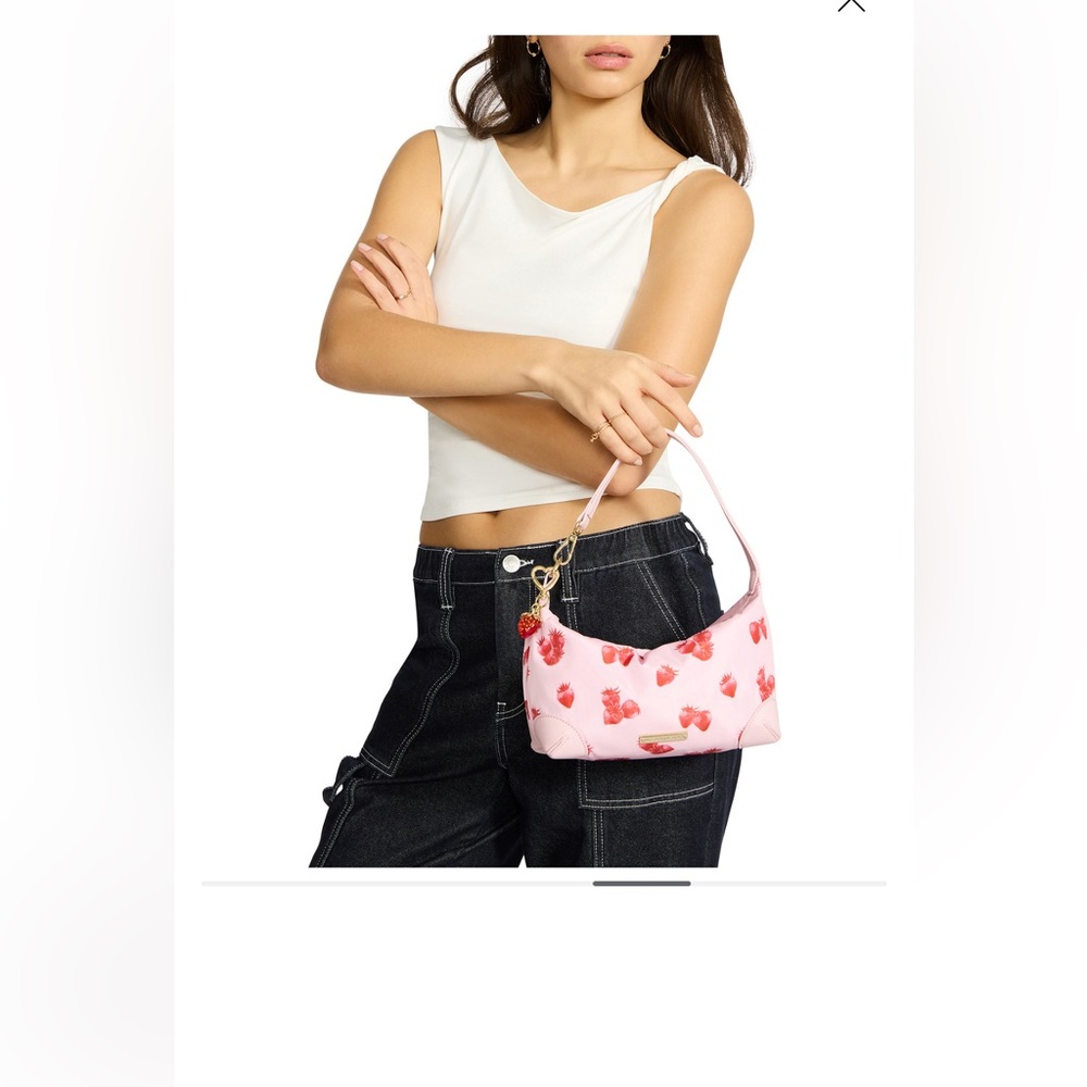 Madden Girl Pink and Red Floral Bag
